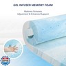 3 Inch Gel Memory Foam Mattress Topper Twin Size, Cooling Bed Topper for Pressure Relief with Removable Breathable Soft Cover, CertiPUR-US Certified