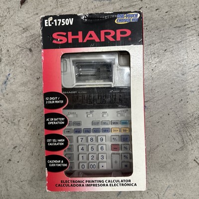 Sharp EL-1750V Electronic Printing Calculator, NEW AND SEALED, FREE FAST SHIPPIN