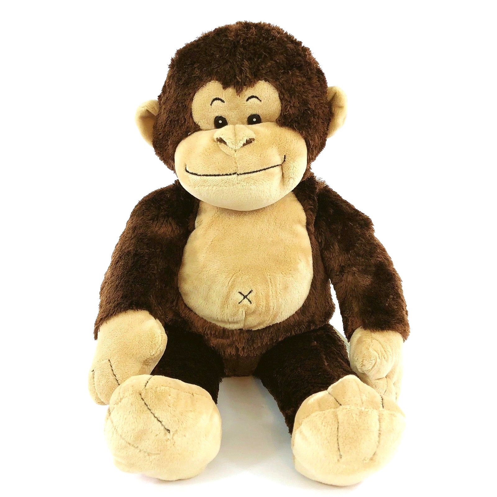 Build a Bear Workshop Stuffed Toy Brown Tan Monkey Plush 20