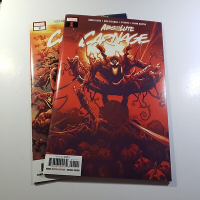 Absolute Carnage #1 and #2 Cates Stegman 1st Print NM #BIN014