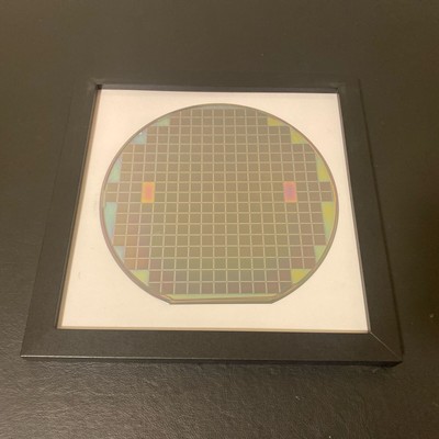 Silicon Wafer 6   Tri Color Pattern  In 8x8 Frame