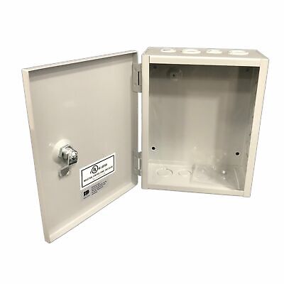 BUD NEMA 1 Sheet Electrical Enclosure Metal Steel Box Hinge Cover Case 8x10x4