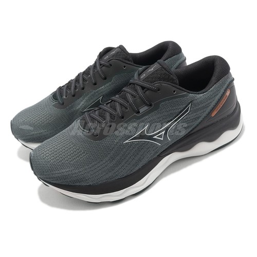 Мужские кроссовки Mizuno Wave Skyrise 3 3E Wide Black Grey White J1GC2223-04