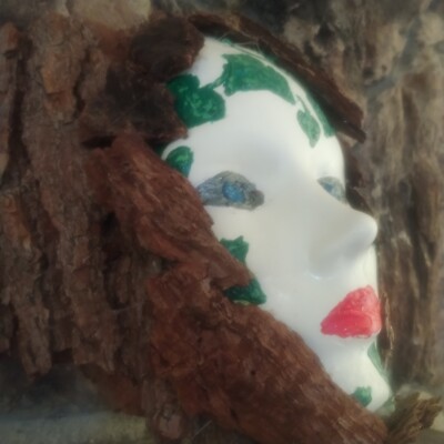 Debut Creation Of Christina N Brooks ''Face In The Woods'' Sculpture 