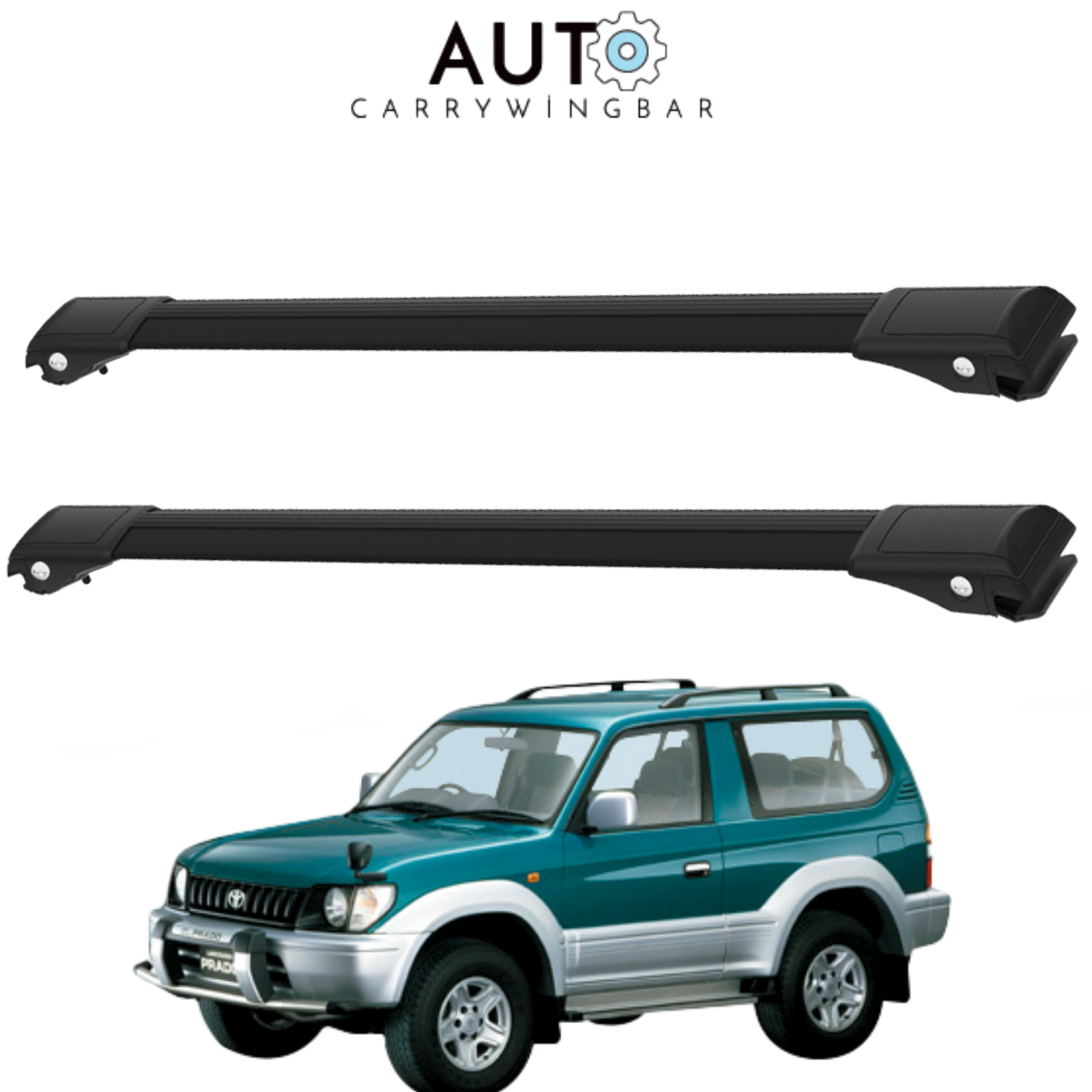 1996-2002 Toyota Land Cruiser Prado J90 Roof Rack Cross Bars