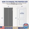 HADOR Magnetic Thermal Insulated Door Curtain Fit Door Size 30