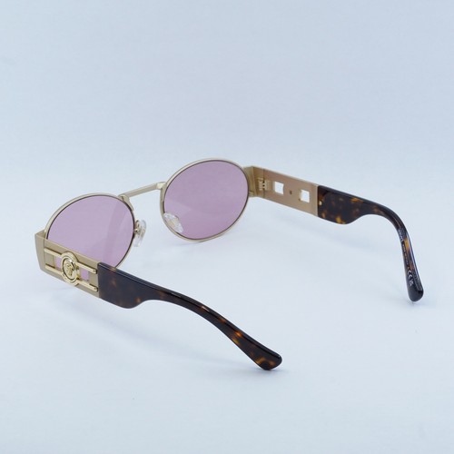 Pre-owned Versace Ve2264 100284 Matte Gold/havana/light Violet 56-18-140 Sunglasses In Purple