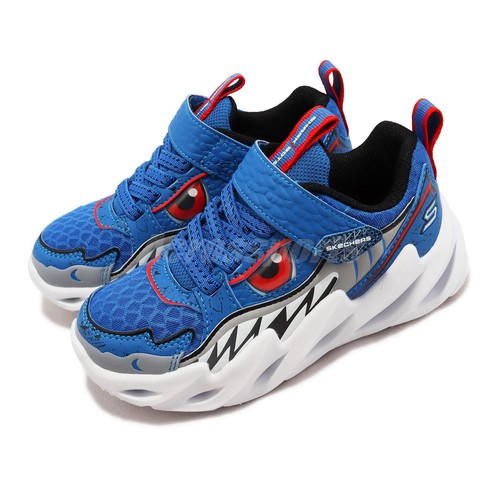 

Детская обувь для дошкольников Skechers Shark-Bots-Surf Patrol Blue White Strap 402112-LBLU, Синий, Shark-bots-surf Patrol