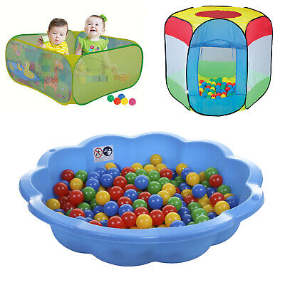 SAND PIT BALL PIT PADDLING POOL OUTDOOR PLAY AREA SHELL CHILDRENS PLAY TENT ZONE