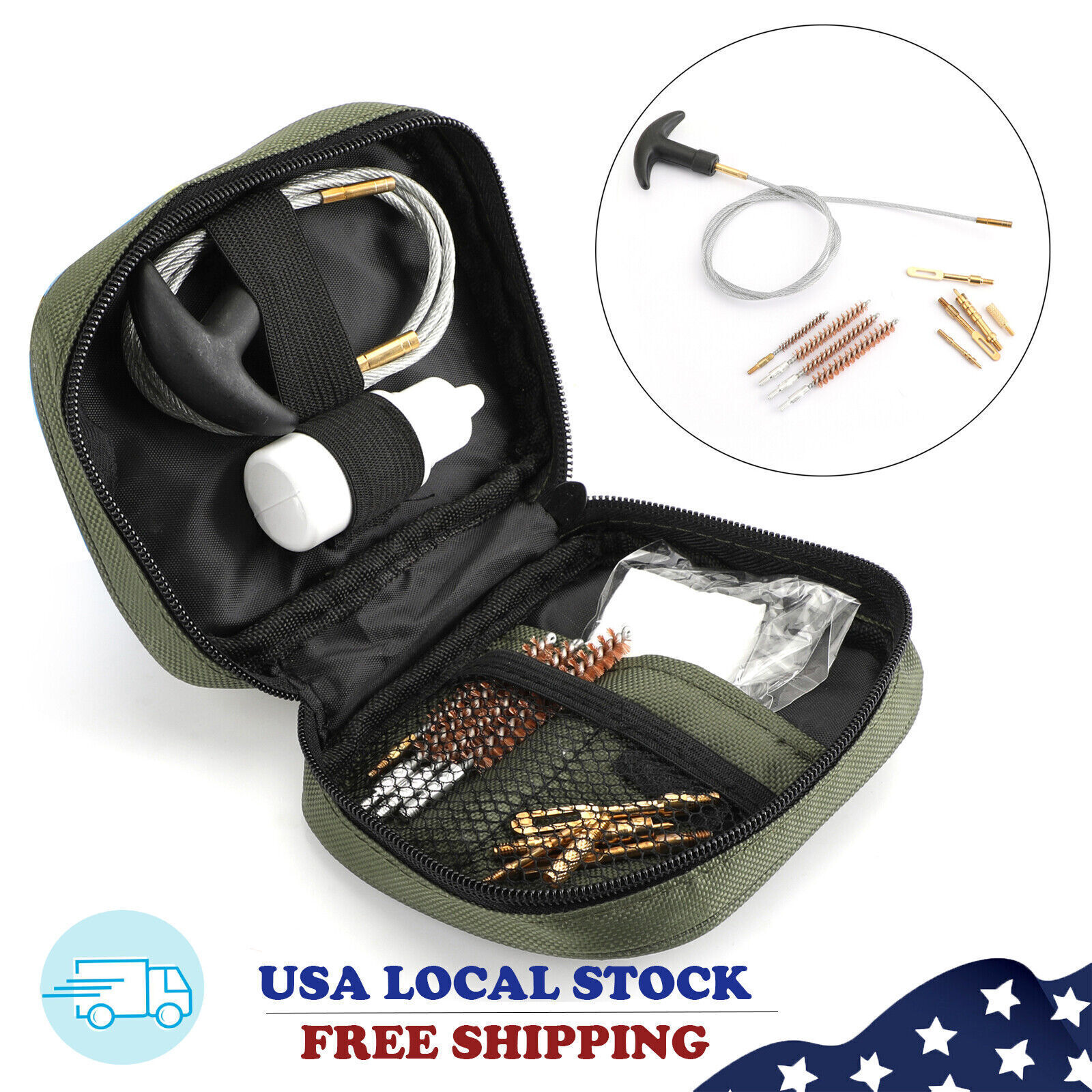 Pull Through Gun Cleaning Kit For .17 .22 .270 .300 Calibre