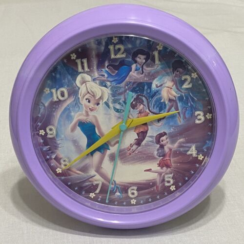 Disney Fairies, 8.5 inches round Wall Clock as pictured, no box