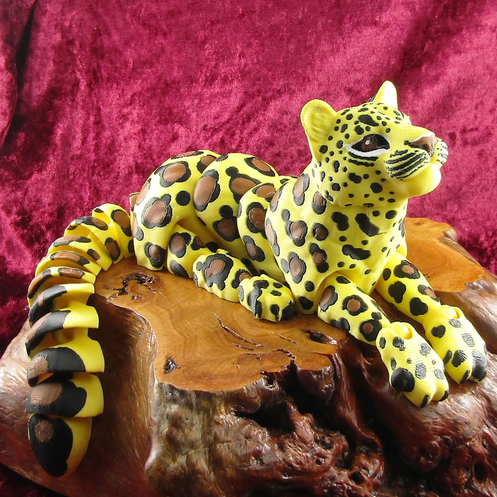 Articulated Posable Leopard 3D Fidget Toy Desk Decoration Pick Size