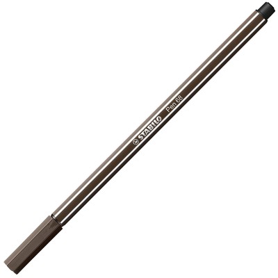 Stabilo Set of 5Felt Tip Pens Drawing Pen 68Paste Medium 1mm Umber