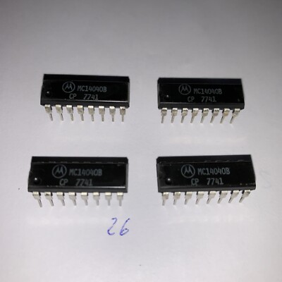 Motorola MC14040B Integrated Circuit Brand New Pack Of (4)