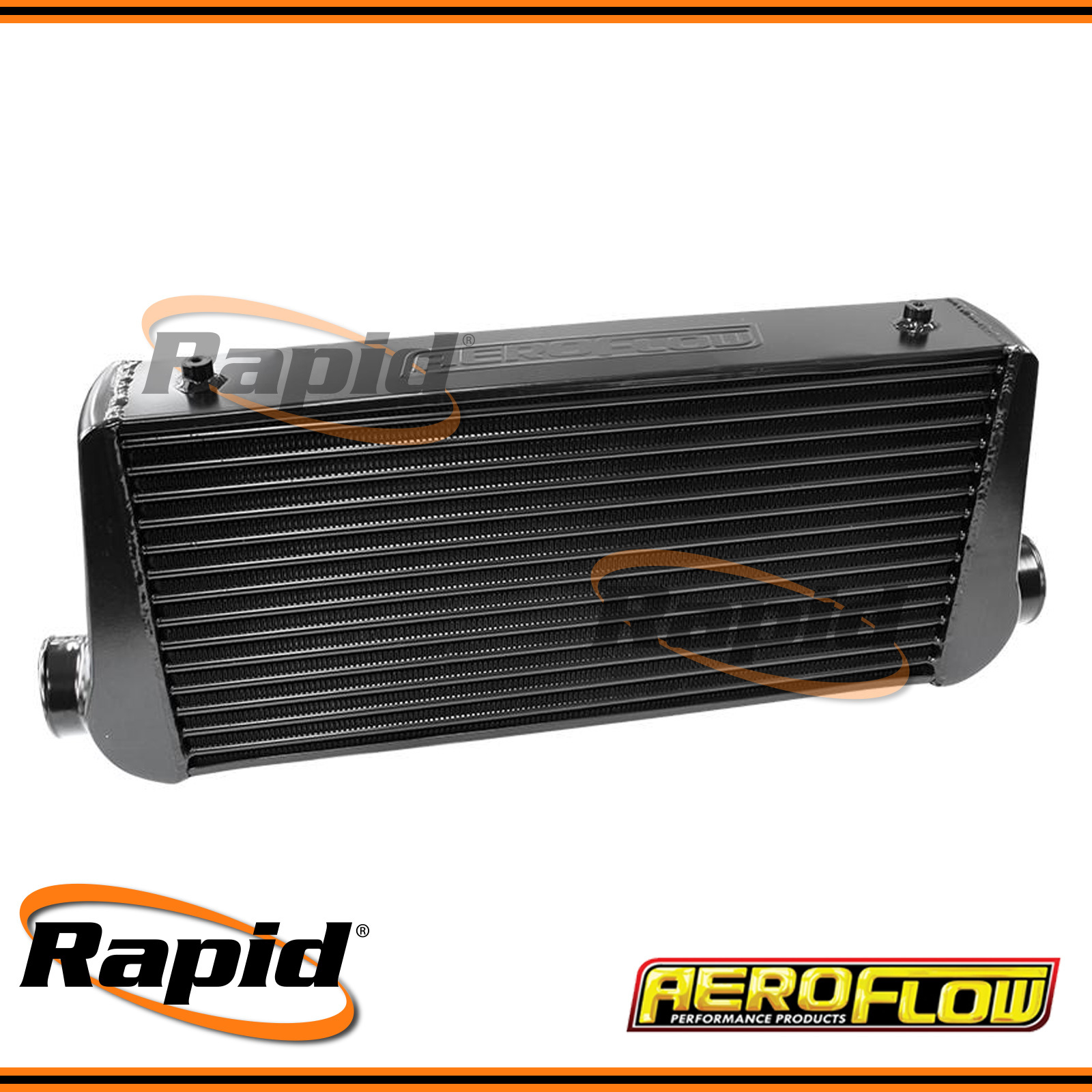 Black Aluminium Intercooler with 3" Inlet/Outlets Aeroflow AF901000BLK 9337206085137 eBay