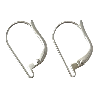 Silver Leverback Earwires Interchangeable Open Loop Earrings Lead