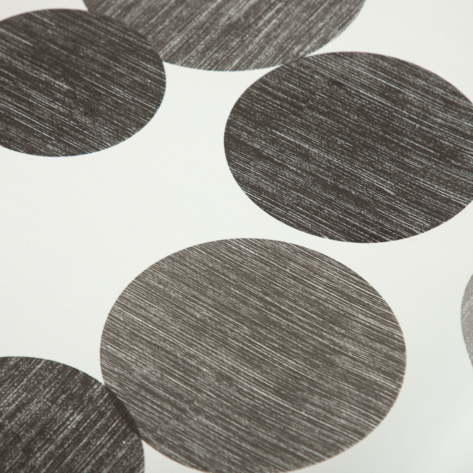 Wachstuch Tischdecke weiß mit grauen Punkten abwaschbar oval Gartentischdecke