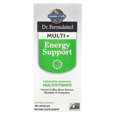 Dr. Formulated Multi+, энергетическая поддержка, 30 капсул