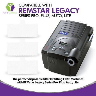 Mars Wellness CPAP Filter Kit – For REMstar Legacy Series Pro, Plus, Auto, Lite