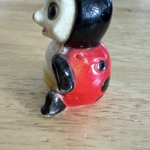 VTG Josef Originals Anthropomorphic Lady Bug 1960's Plastic Hong Kong Figurine