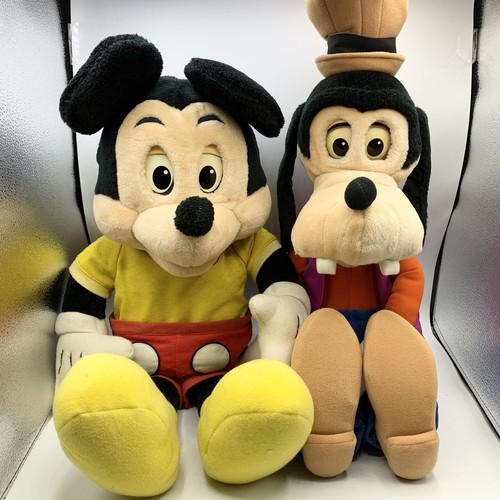 Vintage 1986 DISNEY Worlds of Wonder Talking Mickey Mouse & Goofy No Cord *READ*