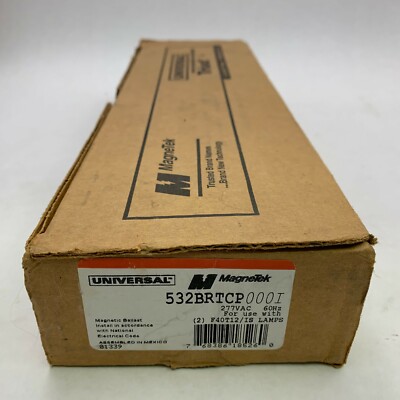 Magnetek Universal 532BRTCP NIB Ballast For (2)F40T12 Lamps 277V See Pics #B56