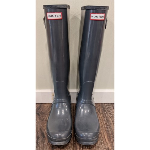 イギリス王室御用達　HUNTER/ハンター　GLOSS TALL　JP23㎝程度 Amazon.com | HUNTER Women's Original Tall Rain Boot,Black