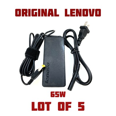 LOT of 5 Original AC Adapter 65W for Lenovo Tiny PC ThinkCentre M900 M910q M920Q