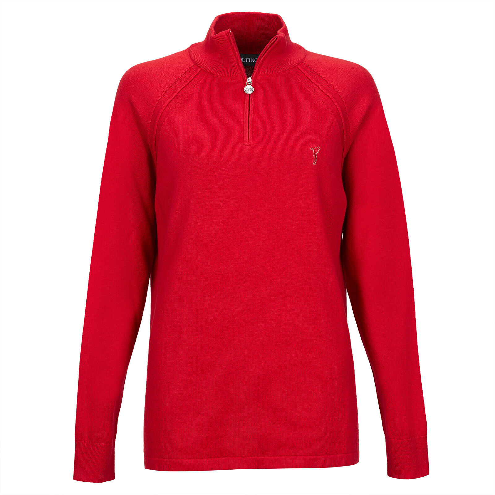 NWT Golfino Ladies Alice 1/4 Zip Cotton Cashmere 2 or 6 Red NWT Golfino Ladies Alice 1/4 Zip Cotton Cashmere 2 or 6 Red