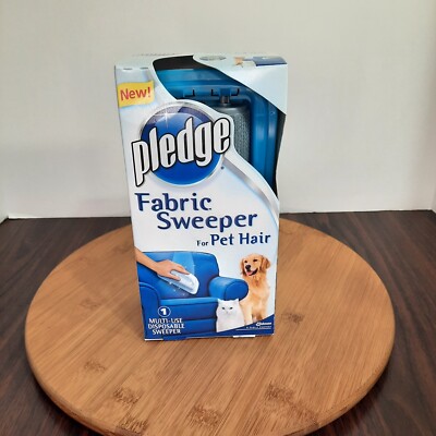 Pledge Fabric Sweeper For Pet Hair Multi-Use Disposable Sweeper Discontinued NOS