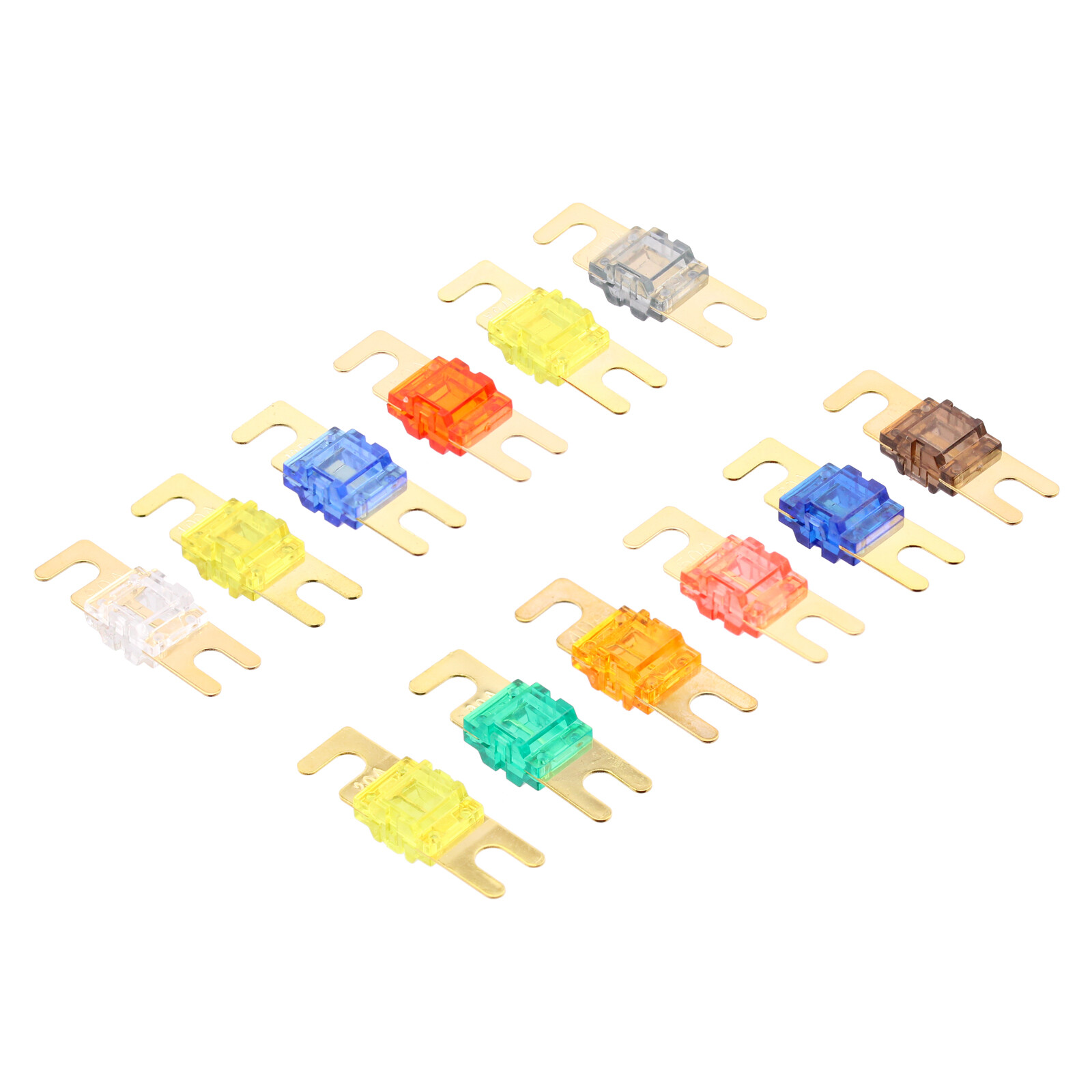 Mini ANL-Sicherung Streifensicherung VERGOLDET 20 bis 200 A Streifen-Sicherung