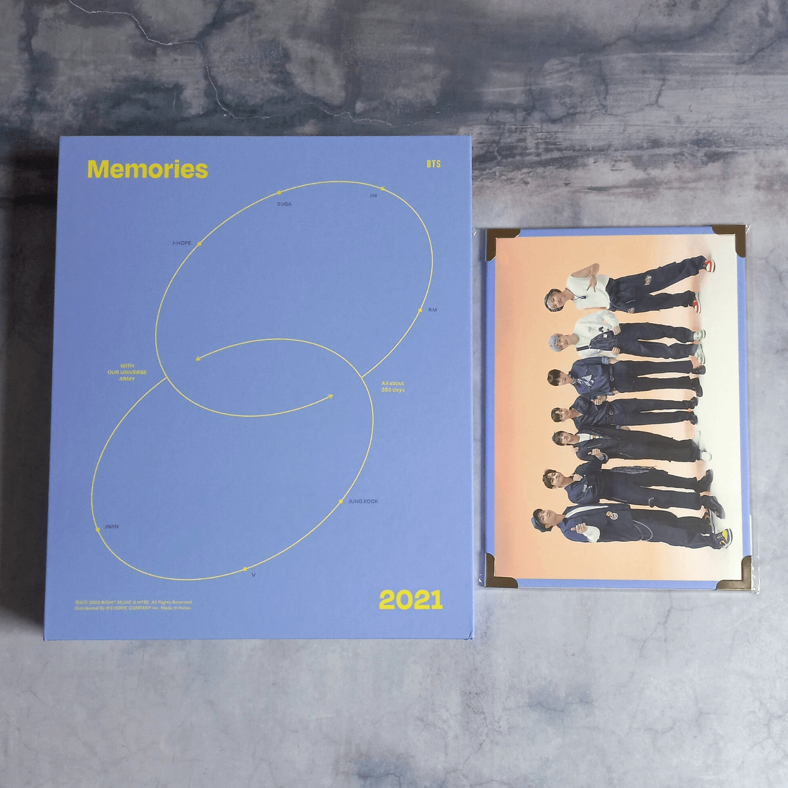 BTS MEMORIES OF 2021 DVD & Weverse Gift Photo Stand - No