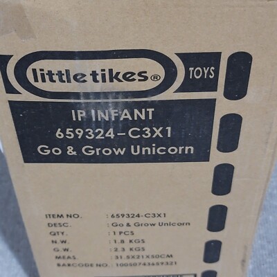 Little Tikes Go & Grow Unicorn Indoor & Outdoor Ride-On Scoot for Preschool Kids