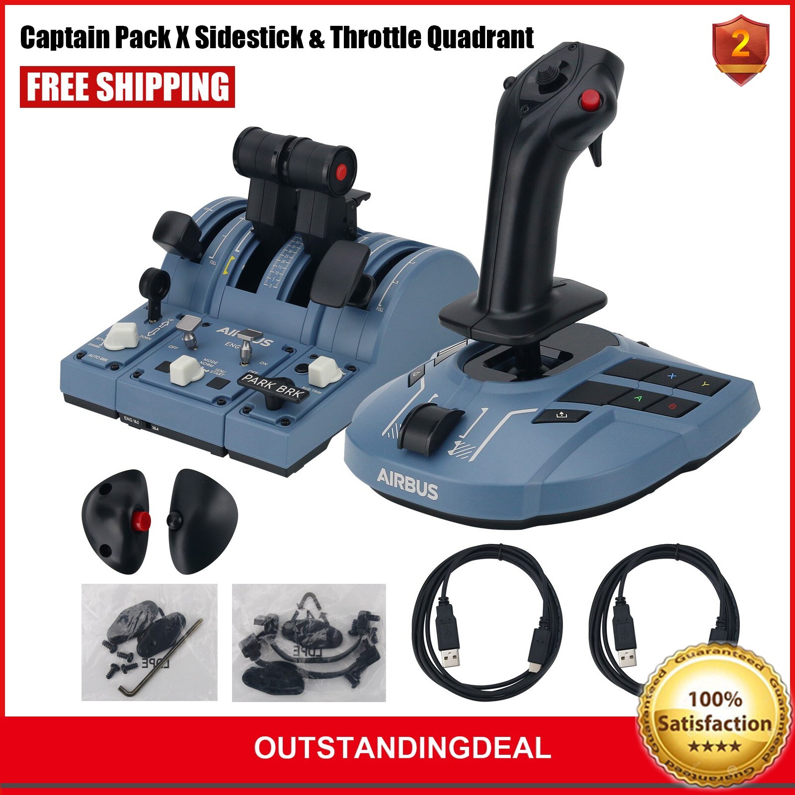 その他 Thrustmaster TCA Sidestick & Quadrant Amazon.com: THRUSTMASTER TCA Sidestick Airbus Edition (PC