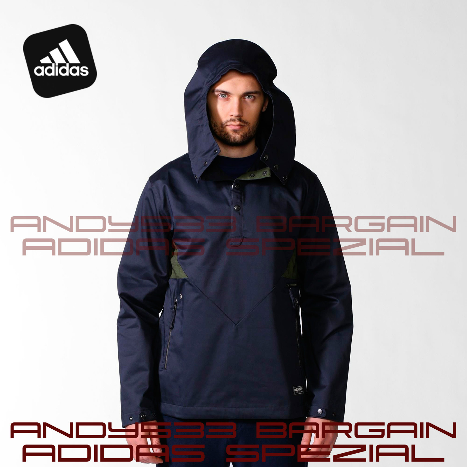 $380 adidas Originals Spezial Hood Jacket Men's Phantom Tockhole Pullover  NWT XL