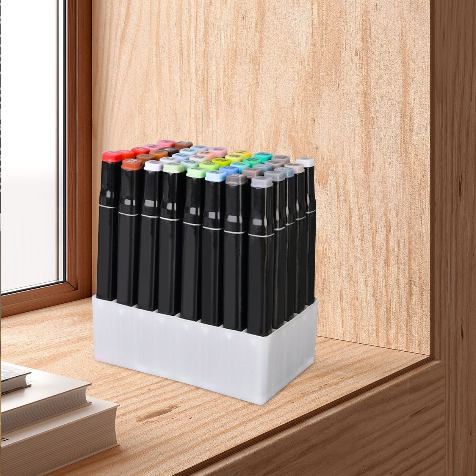 Marker Storage Organizer Marker Holder 40 Slots Marker Organizer Rack for Desk