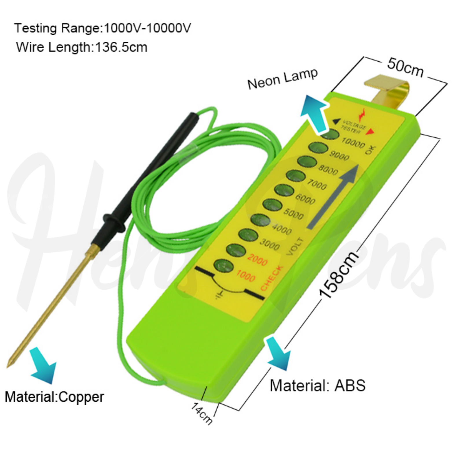 Electric Fence Voltage Tester Farm Fencing Poly Wire Tape Rope SolarTestingTool eBay