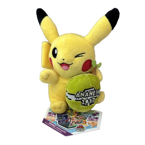NEW 2017 Pokemon World Championships Anaheim Pikachu Plush