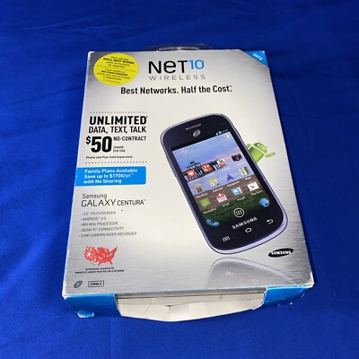 Net10 Samsung Galaxy Centura Android  Prepaid Mobile Phone