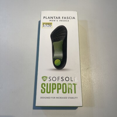 Sof Sole Full Length Plantar Fascia Orthotic Shoe Insoles