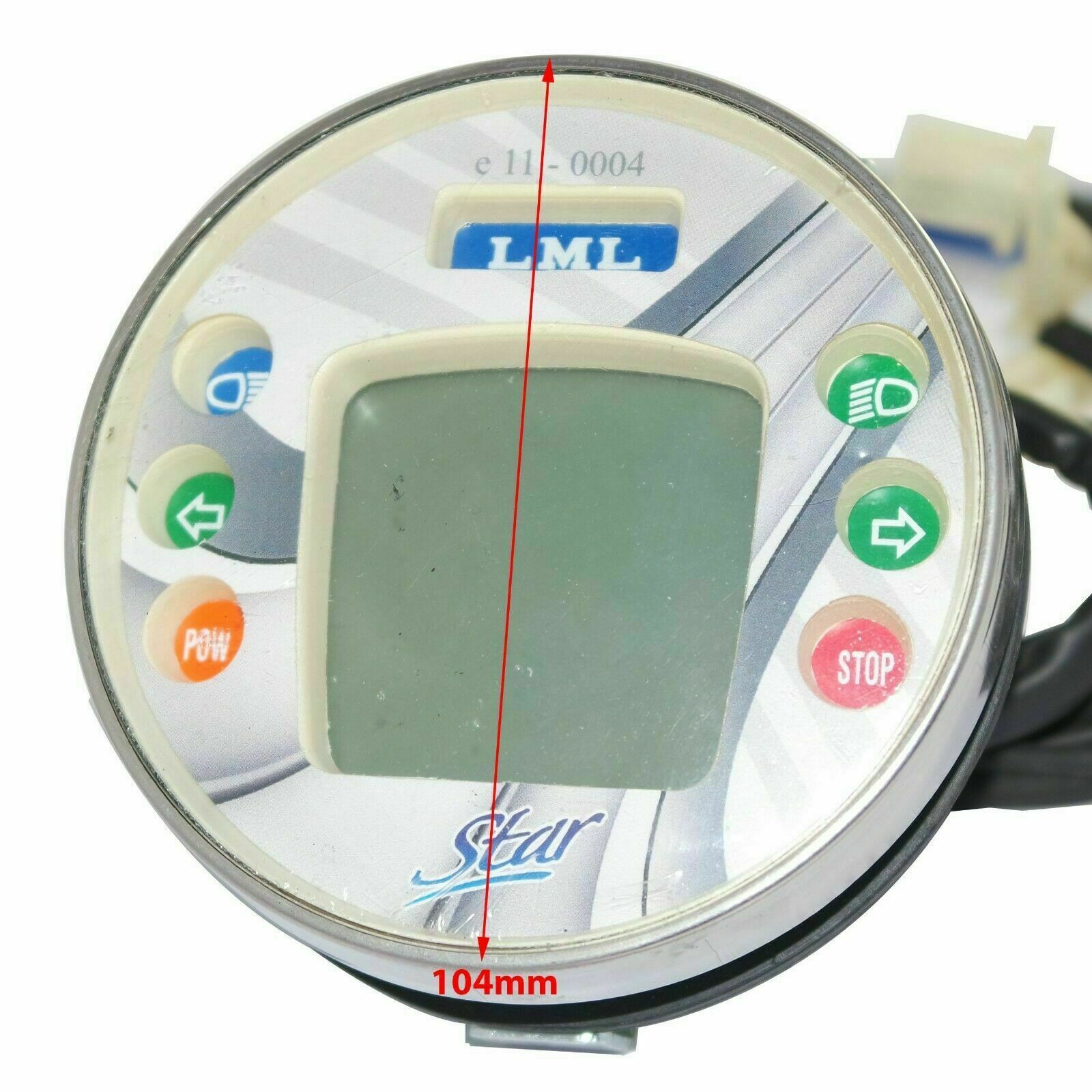 Digital Round Speedometer Assembly Vespa LML PX80-200 PE Lusso 