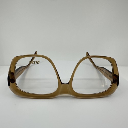 Pre-owned Goliath Ii Eyeglasses Ultra  2 C. Translucent Honey 62-20mm Holland In Clear Demo Lenses
