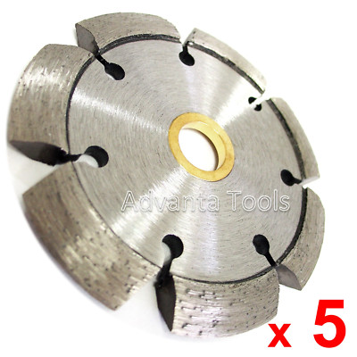 5PK 4'' x .250'' Laser Welded V-shaped Crack Chaser for Concrete & Asphalt