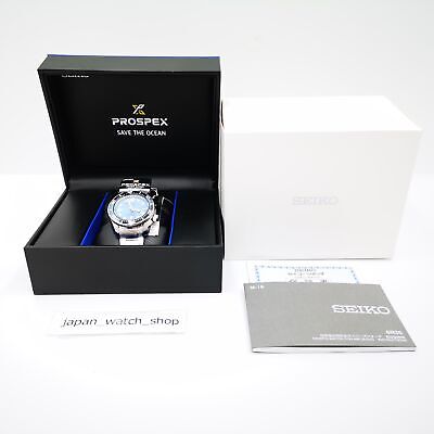 Pre-owned Seiko Prospex Sbdc167 Blue Save The Ocean Model Men's Watch In Box