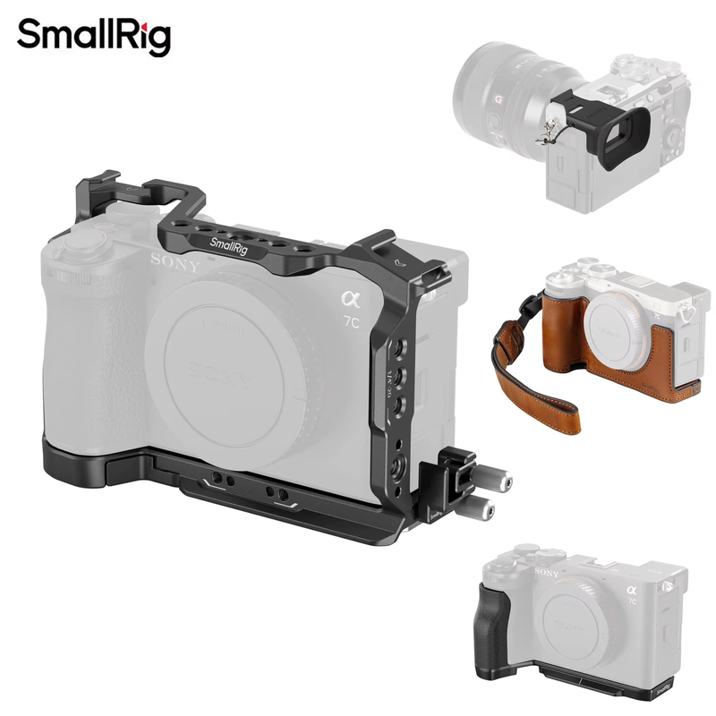 Smallrig Camera Cage Kit L-Shape Mount Viewfinder Eyecupfor Sony A7C2 A7CR Alpha