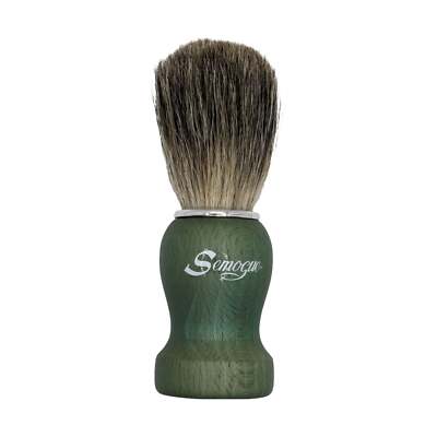 Pharos c3 Boar Shaving Brush (Ocean Green Wood) - by Semogue (Used)