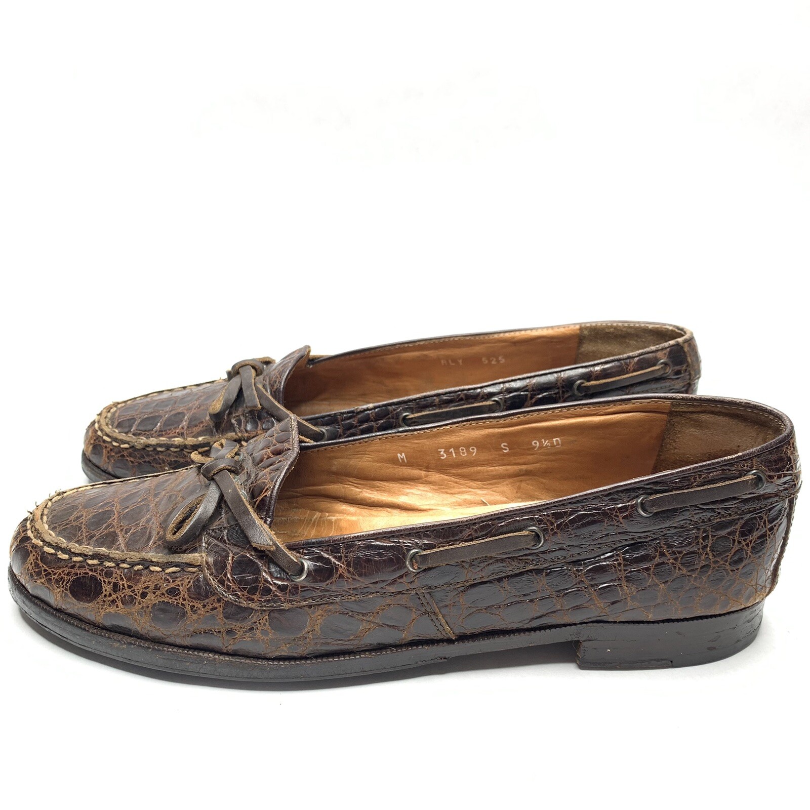 ralph lauren crocodile loafers