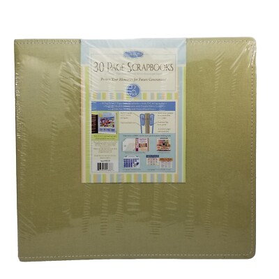 Memory Stor Scrapbook 2 Pack 30 Pages 12x12 Expandable Green Sealed Acid Free