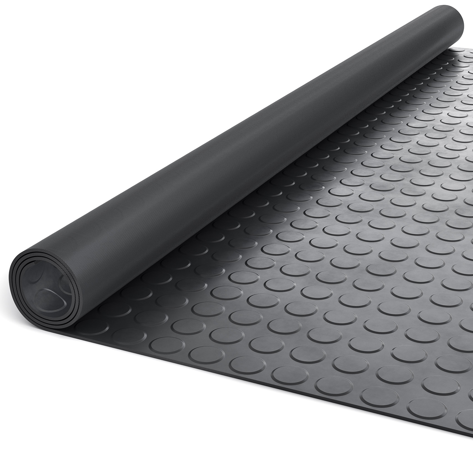 ANRO Gummimatte Schutzmatte Noppenmatte Bodenmatte Breitriefen Gummil/äufer 100cm Breit 3mm stark Schwarz 250 x 100cm