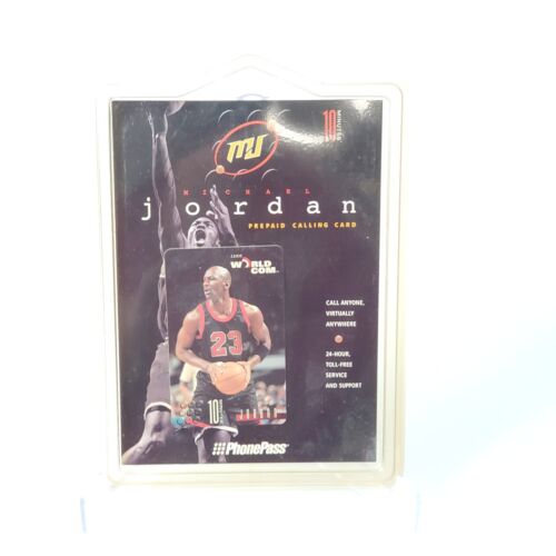 Michael Jordan World Com Phone Calling Card Sealed 10 Michael Jordan World Com Phone Calling Card Sealed 10